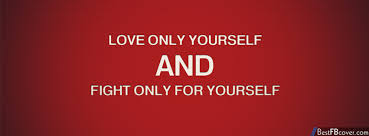 Fight For Only Yourself Facebook Cover | Best FB Cover via Relatably.com