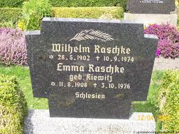 Grab von Wilhelm Raschke (28.05.1902-10.09.1974), Friedhof ...