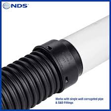 NDS HDPE Corrugated Adapter, 4 in. Drain Pipes & Fittings ...