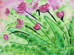 Stringy Tulips Painting by Ruth Collis - Stringy Tulips Fine Art ... - stringy-tulips-ruth-collis