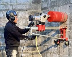 concrete core drilling machine hole wall construction، من إنشاء الذكاء الاصطناعي