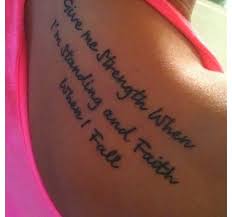 Faith Quotes Tattoos For Girls. QuotesGram via Relatably.com