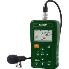 EXTECH noise dosimeter, battery, microphone condenser 32 in ...