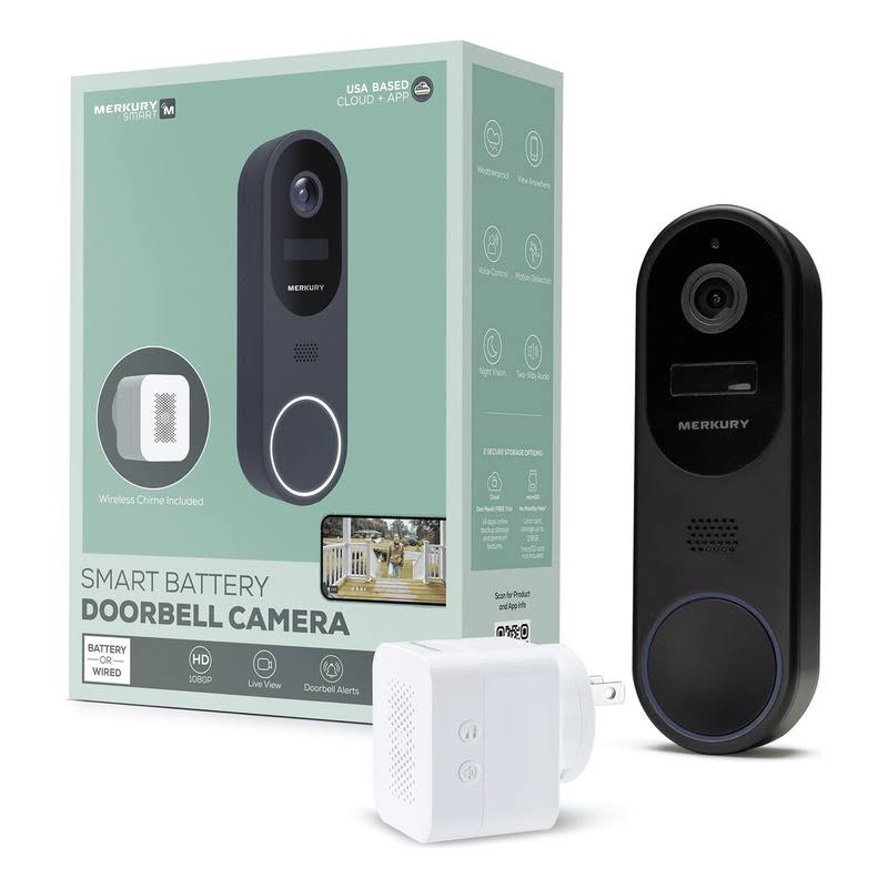 Merkury Smart Battery Doorbell Camera