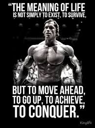 Arnold Schwarzenegger Arnie Conquer Quote&quot; Photographic Prints by ... via Relatably.com