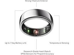 Smart Ring Gen3, Size 8, Silver, Sleep Track