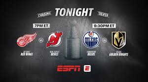 Red Wings, Devils, Oilers, and Golden Knights Face Off
