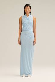 MESH DRAPE TOP - PALE BLUE - Scanlan Theodore