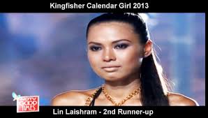 Lin Laishram is 2nd Runner-Up at Kingfisher Calendar Girl 2013 - LinLaishram20122312