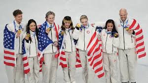 This time, the Americans didn’t have to wait to wear figure skating team gold medals