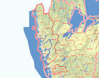 BohuslänsVästra Götalands västra - Karta - Val 2011