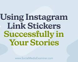 Image of Pasting Website Link in Link Sticker