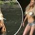 Imogen Anthony splashes around in seashell bikini underneath ...