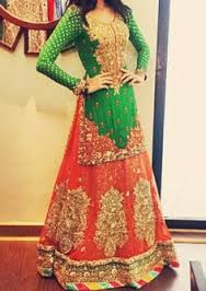 Image result for mehndi bridal dresses 2015