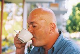 Image result for picture of a man drinking coffee