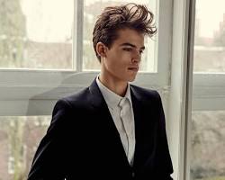 Parker Van Noord, trendy fashion male model