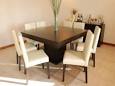 Round dining table seats Pottery Barn