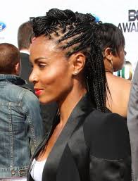 One of a kind braided hairstyle to make you stand out in crowd. braided black semi hanging hair 35 Great Natural Hairstyles For Black Women Pictures - braided-black-semi-hanging-hair