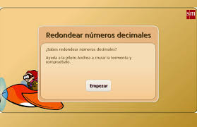 Resultado de imagen de redondear NUMEROS DECIMALES