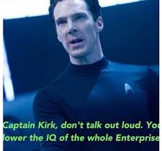 Khan. A highly functioning sociopath? Sherlock , Star Trek Into ... via Relatably.com