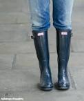 Images for navy gloss hunter wellies