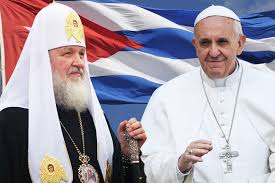Resultado de imagen para imagenes del encuentro del papa francisco y su Santidad Kirill