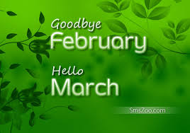 Goodbye February Hello March Quotes - Sms Wishes via Relatably.com