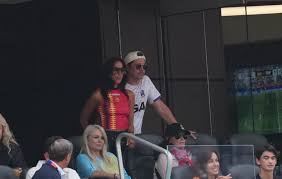 Brad Pitt spotted with Spain-supporting girlfriend at World Cup quarter-final in LA