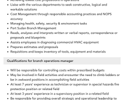 Branch Operations Manager job