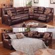 Leather sectional recliner Sydney