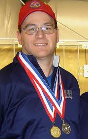 Rob Scherer from Middle Point, Ohio, fired the top match rifle three-position score with a 588. - Scherer