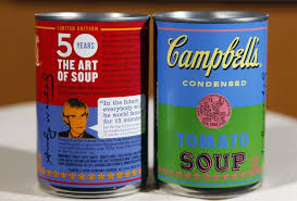 Résultat de recherche d'images pour "andy warhol Campbell's Soup"