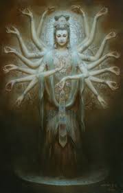 Image result for mother mary, quan yin, green and white tara