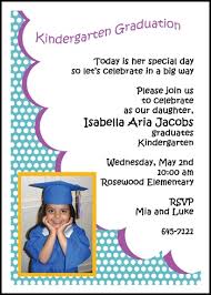 Preschool Kindergarten Graduation Announcement Invitation Wordings via Relatably.com