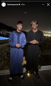 عکس | استقبال جالب یامال از ماه رمضان با یک لباس ویژه|خبرآنلاین
