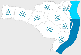 Previsão para os próximos 5 dias (07/08)