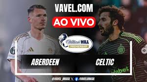 Aberdeen x Celtic AO VIVO, jogo em tempo real pela Scottish Premiership