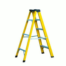 Electrician Ladder - Safe and Durable Fiberglass Step Ladder