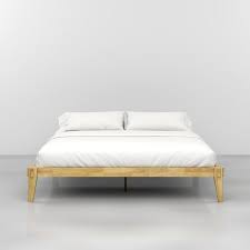 Chalipa 14” King Bed Frame - Wood Platform Bed - Wood Slat Support - No Box Spring Needed - Easy Assembly - Minimalist & Modern Style, Natural - Walmart.com