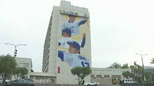 ‘Samurai of the Diamond’ mural of Japanese L.A. Dodgers pitchers unveiled in Torrance