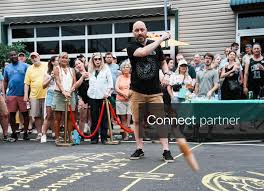 Cory Travelstead's hit of 2 feet 8 inches was the shortest dainty hit, winning him a bag of lemons at the Dainty World