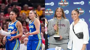 Mom Allison Feaster Drops 2-Word Reaction in Spanish As Sarah Strong And Teammates Support Paige Bueckers, Azzi Fudd vs Mystics