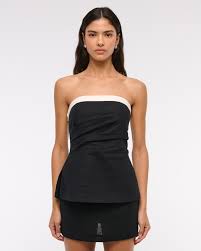Women's Linen-Blend Tube Top | Women's Tops | Abercrombie.com