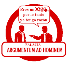 Resultado de imagen para ad hominem ejemplos