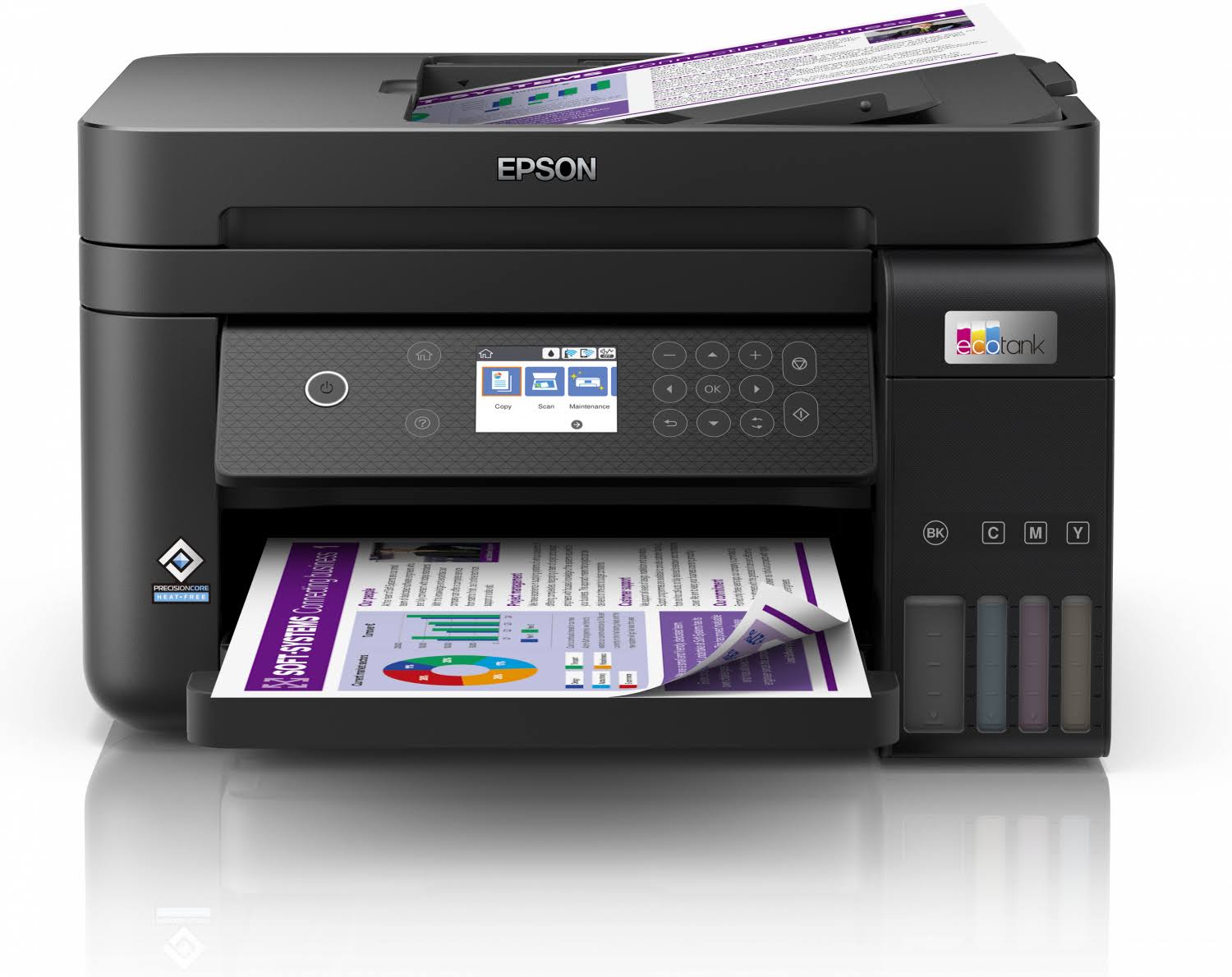 Epson EcoTank ET-3850 Wireless Color All-in-One Cartridge-Free Supertank Printer