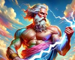 Image of Zeus, God of the Sky and Thunder in Greek mythology