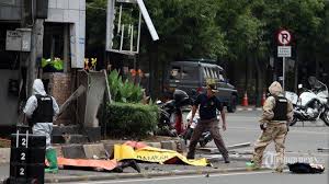 Hasil gambar untuk gambar teror bom di jakarta