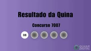 Resultado da Quina de hoje: veja números e ganhadores do concurso 7007 (quarta, 22/04)