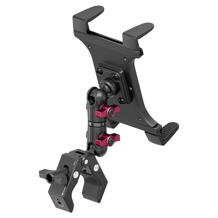 Semi Truck Grab Handle Tablet Mount With Adjustable Aluminum Bar Clamp