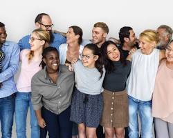 Image of diverse group of people in NYC